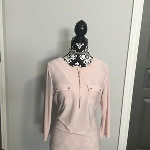 Anne Klein top, size medium, colour pink